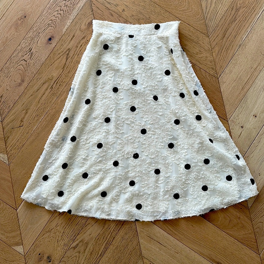 Anthropologie Polka Dot Skirt